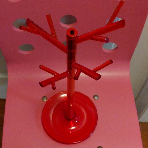 🎄 Umbra Red Jewelry Organizer Tree / Dish - Picture 2 of 3